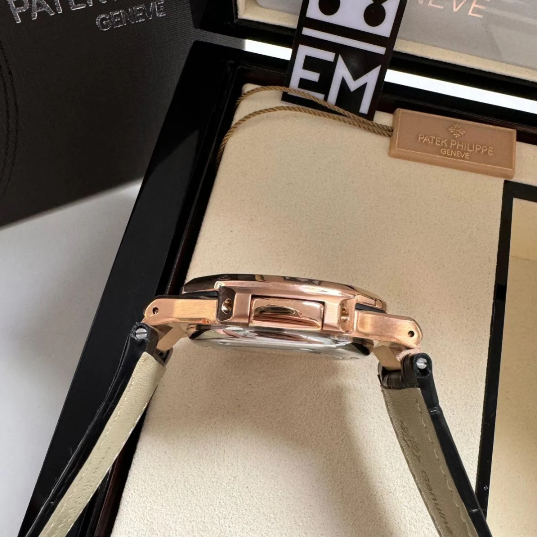 PP Nautilus Rose Gold Black Automatic