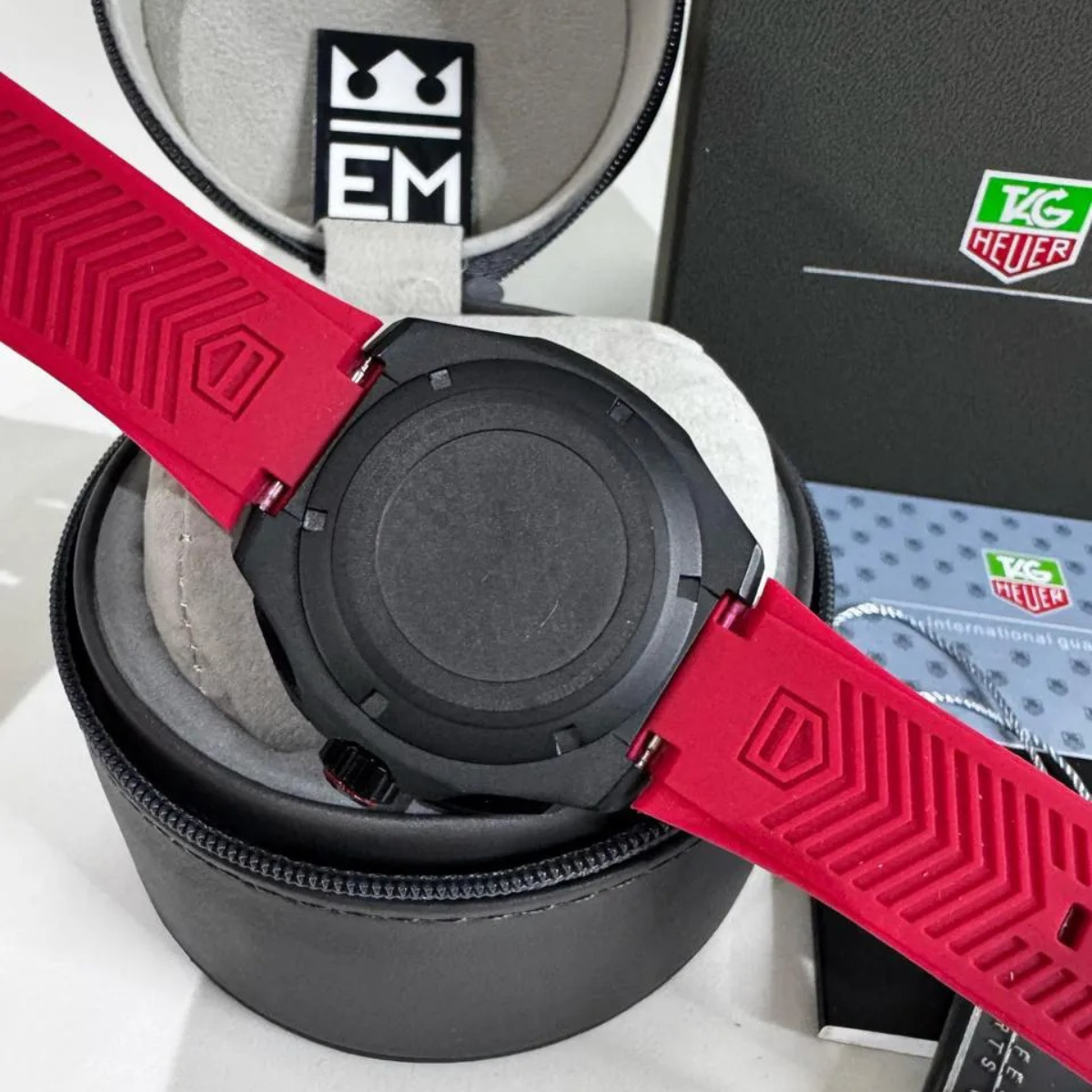 TH Formula 1 Automatic Chronograph – Black Red with Red Rubber Strap
